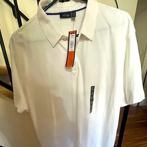 NWT Apt. 9 White Polo Shirt Men’s Sz XXL Slim Fit​​​